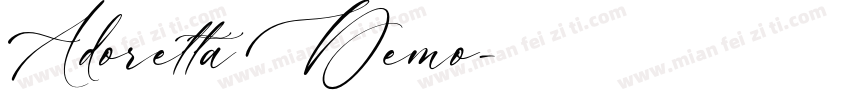 Adoretta Demo字体转换